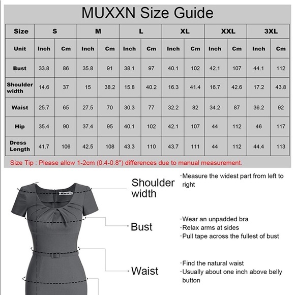 Pleated Pencil Dress - Picture 5 of 6